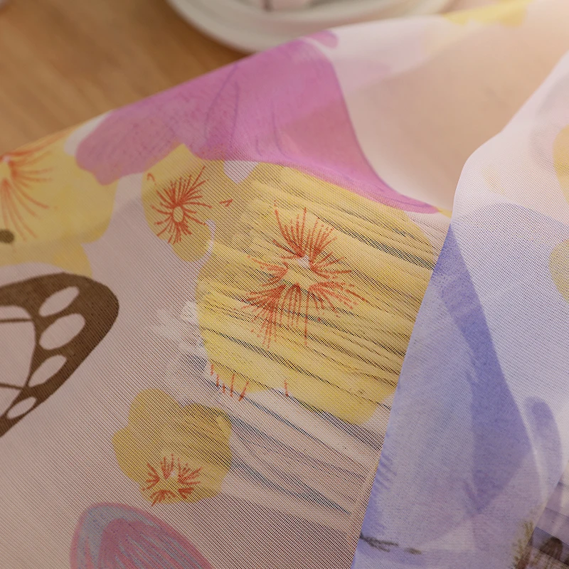 Тюлевые оконные шторы с бабочками для гостиной спальни кухни современные