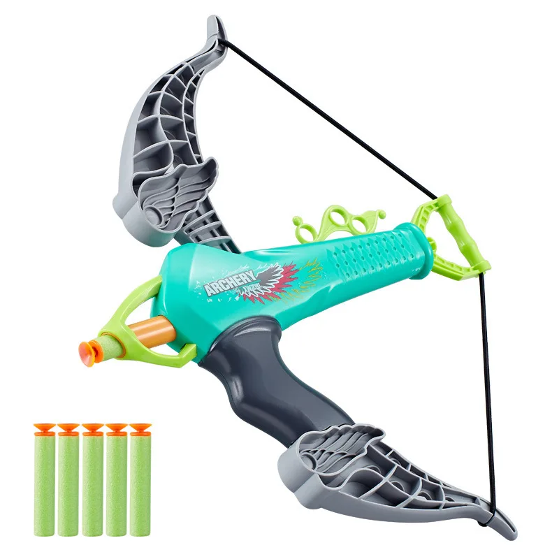 

Children's Simulation Bow and Arrow Outdoor Sports Shooting Soft Bullet Military Model Toy Parent-child Interaction Boy Gift