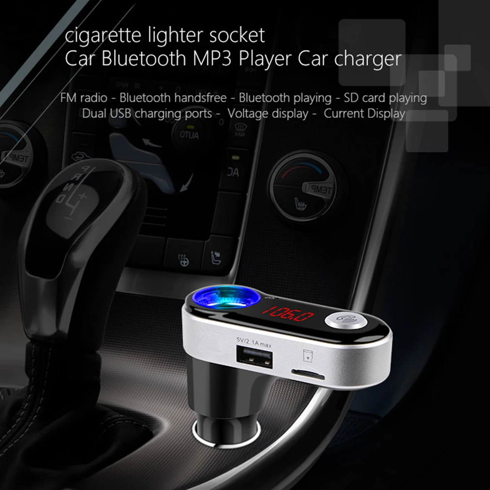 5 В/2 1 а Многофункциональный 4-в-1 Автомобильный FM-передатчик BC с USB
