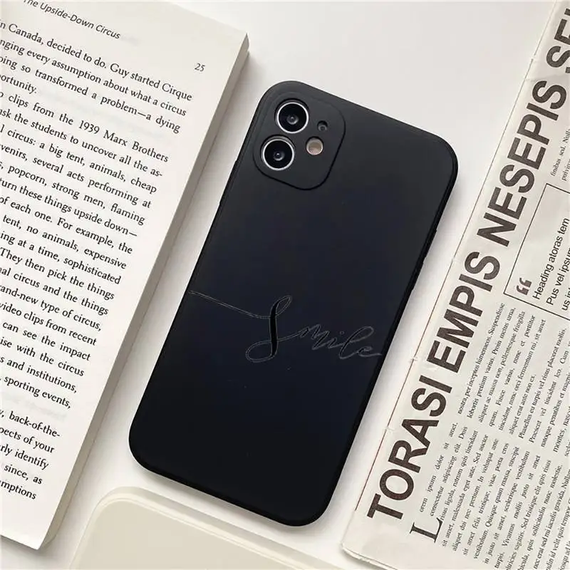 

Love Heart Letter Phone Case for iPhone 11 12 pro XS MAX 8 7 6 6S Plus X 5S SE 2020 XR Soft mobile bags