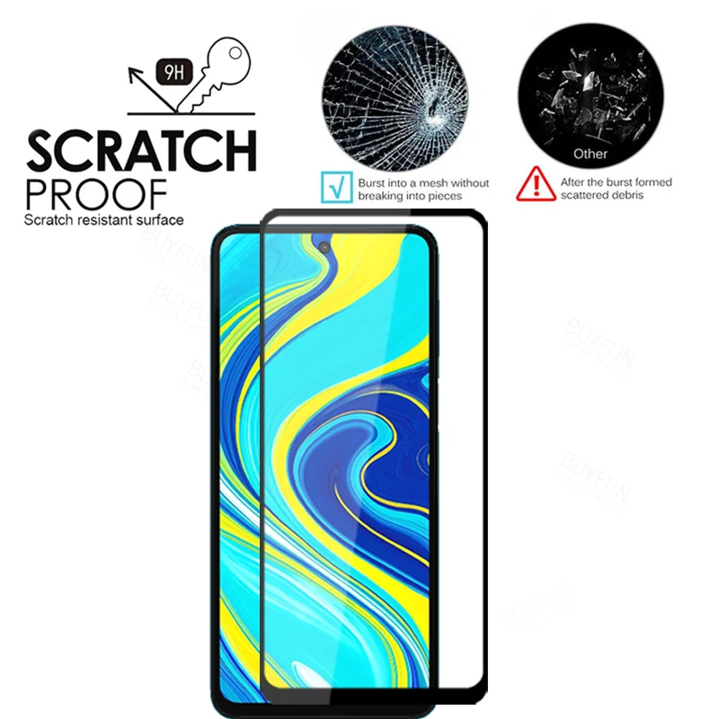 1-2 шт. закаленное стекло для Xiaomi Redmi Note 9S Защитная пленка Xiami Xaomi redme Readmi 9s 9A 9C 9 Pro Glas |