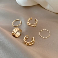 5pcsset fashion simple open ring party ring ladies creative design open index finger simple ring tail ring sexy gift