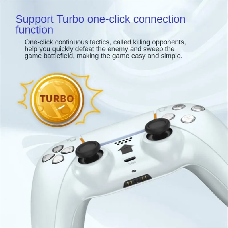 Беспроводной контроллер для PS4 с тачпадом и моделью от PS5 Turbo одной кнопкой