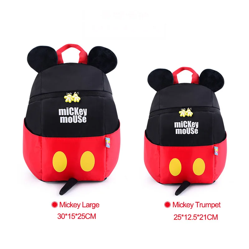 

Disney 3D 1-5 Years Old Children Backpacks Mickey Minnie Mouse Kindergarten Schoolbag Kid Anti-lost School Bag Girl Boy Backpack