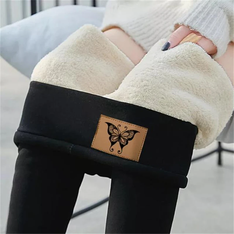 

FAKUNTN Winter Women Leggings Hight Waist Leggings Velvet Warm Pants Women Solid Color Legging Comfortable Keep Warm Stretchy