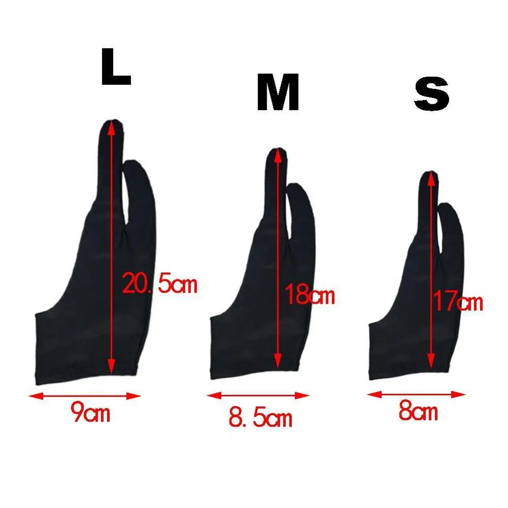 Универсальный 2 пальца рисунок перчатки для планшета обрастания живопись правой