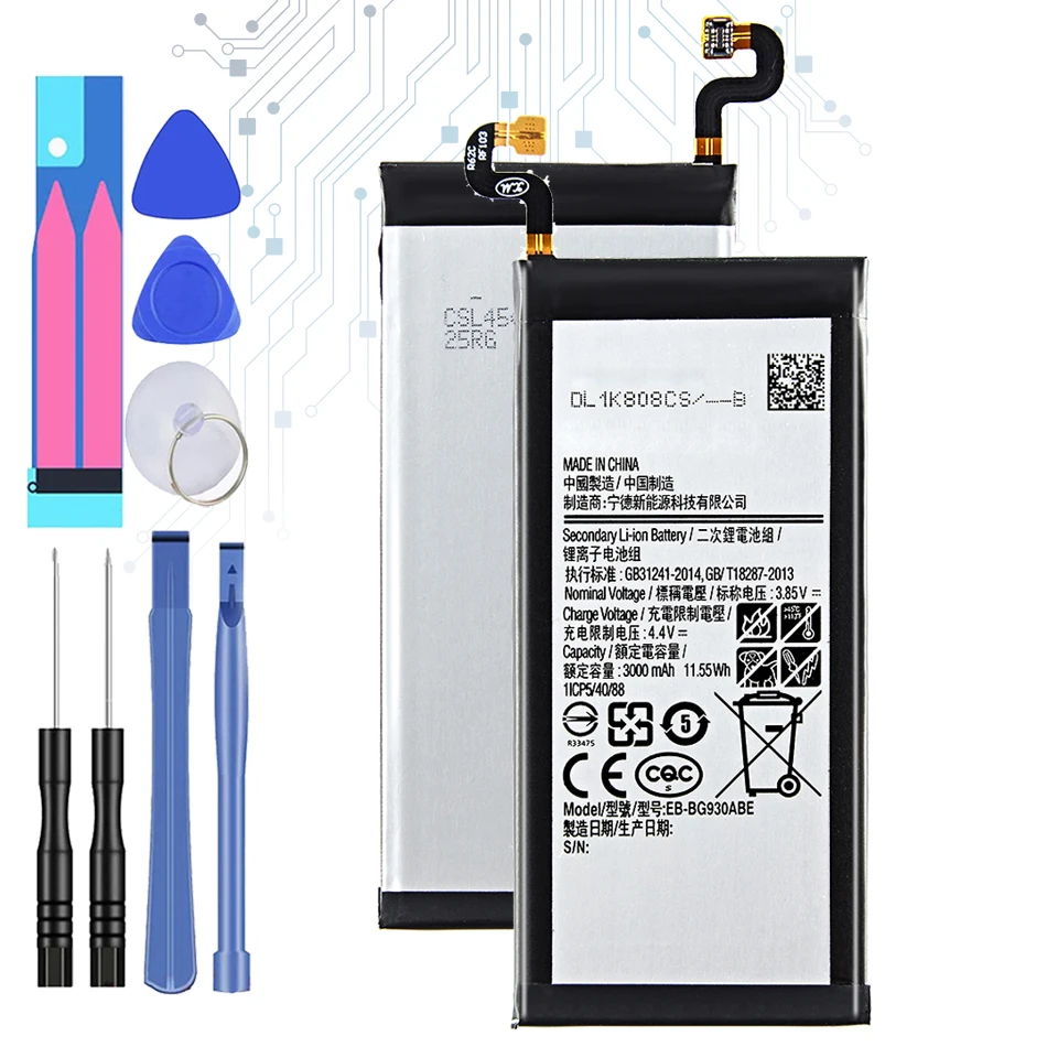 Аккумулятор телефона EB BG930ABE 3000 мАч для Samsung Galaxy S7 SM G930 G930A G930K G930F G930FD G930R6 G930T G930W8 +