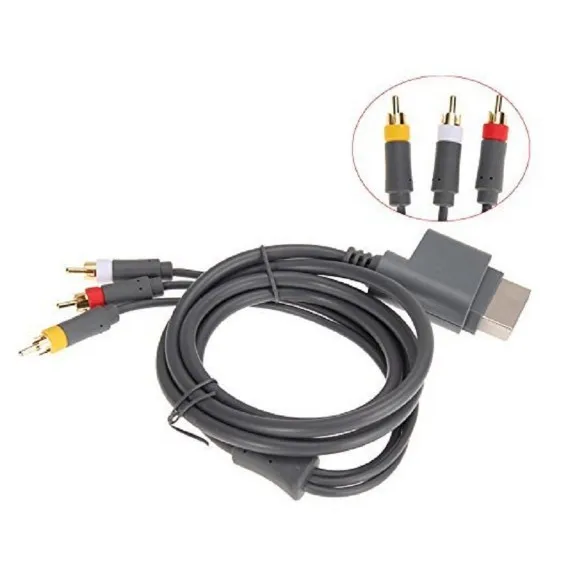 Композитный 3 RCA HD ТВ Аудио AV видео кабель высокой четкости оптический для Xbox360 Xbox