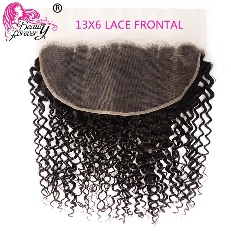 Beauty forever 13*6 бразильские кудрявые кружевные фронтальные 100% Remy человеческие волосы