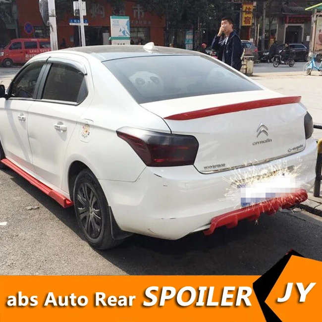 Спойлер для Citroen C Elysee 2014 2017 высококачественный спойлер из АБС материала заднего