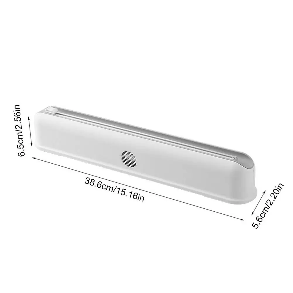 

38cm Cling Film Cutter Food Wrap Foil Dispenser Kitchen Storage Box Plastic Sharp Cutter Holder Kitchen Tool Accessories Gadgets
