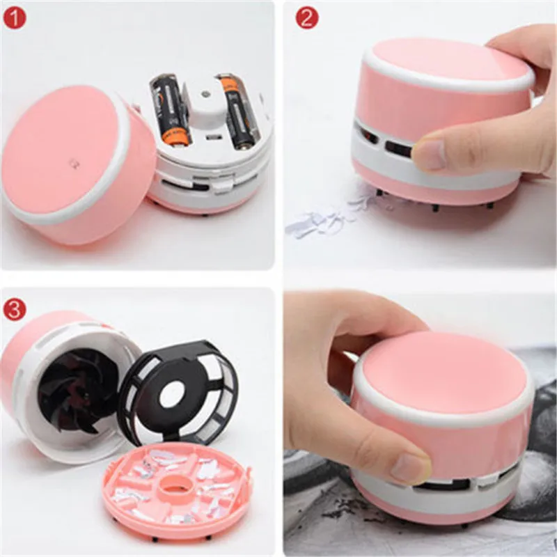 

Mini Vacuum Cleaner Office Desk Dust Home Table Sweeper Desktop Cleaner New