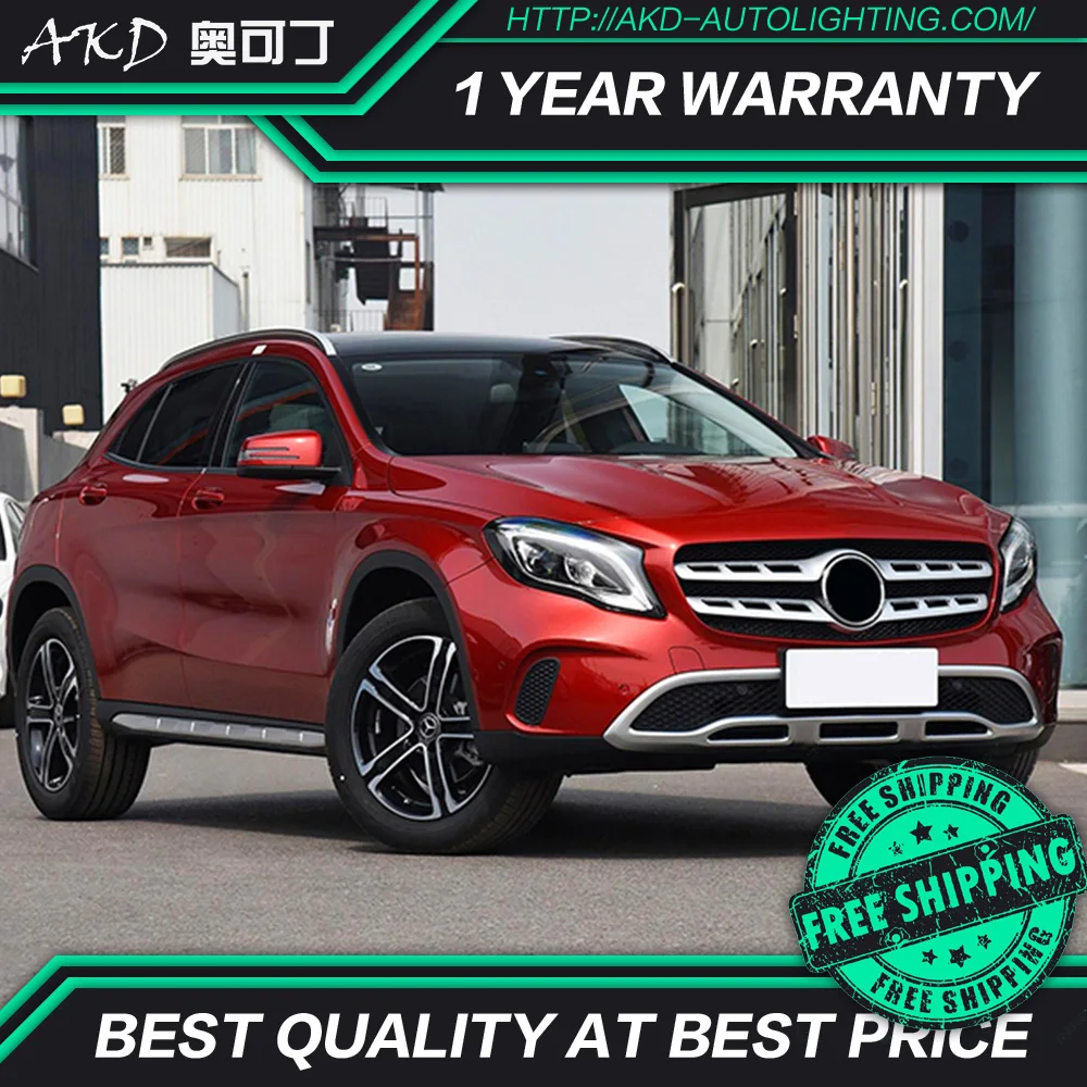 АКД автомобильного тюнинга фар для Mercedes Benz GLA класса GLA200 2015 светодиодные фары DRL