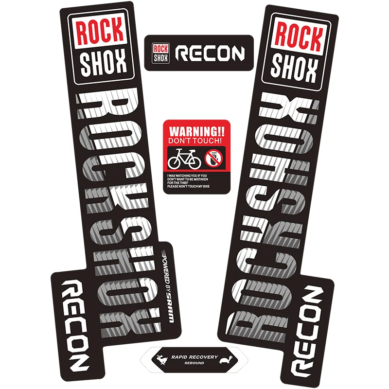 Наклейки rockshox RECON наклейки для горного велосипеда Передние на вилке MTB передние