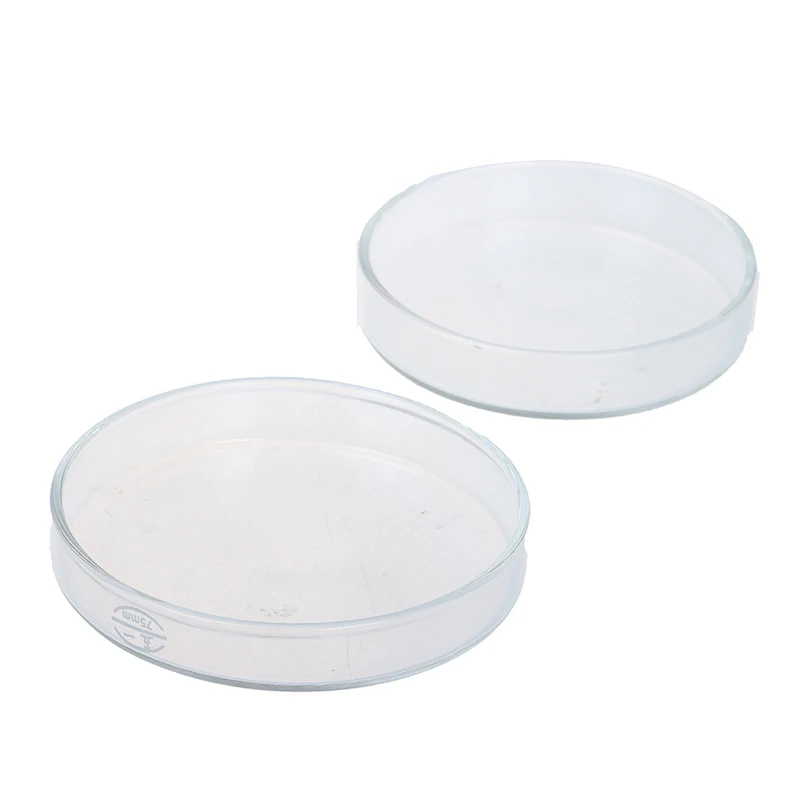 Прозрачная стеклянная чаша Петри стерильная тарелка для выращивания растений