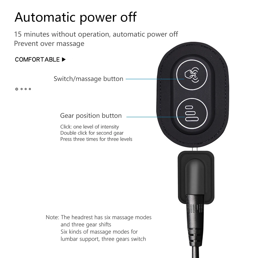 Массажная подушка для шеи DOKIA профессиональная дорожная поддержки поясницы на