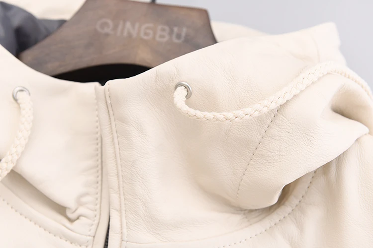 Подлинная белая модная куртка с капюшоном Мужская итальянская толстовка из