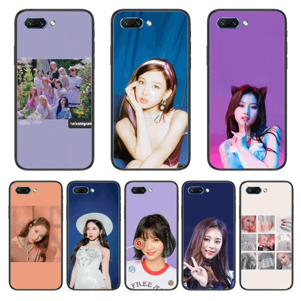 

Popular girl group TWICE clear Phone Case For Huawei Honor 10 9 8 7 N Pro Lite A C RU Black Etui Coque Hoesjes comic fashion