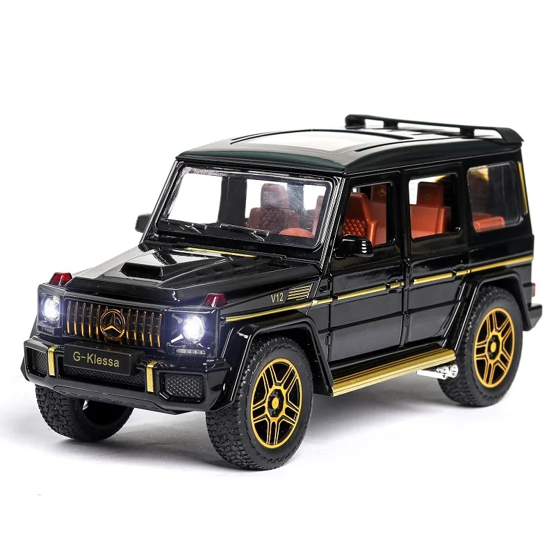 

Simulation 1 24 Mercedes-Benz G63 alloy acoustic and optical echo children's toy off-road vehicle model