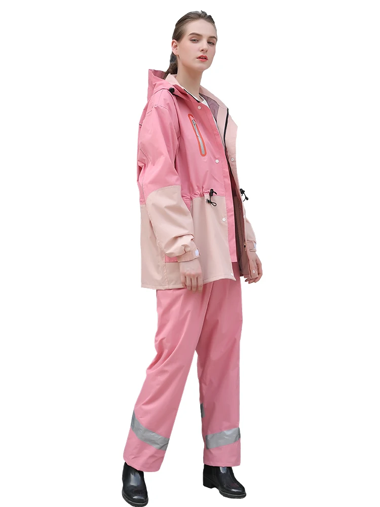Водонепроницаемый мотоциклетный женский дождевик комплект курток уличный