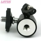 Вращающийся шаровой штатив для камеры, 1 шт., кронштейн для светодиодной вспышки, держатель для крепления на 14 градусов, адаптер для башмака, шаровая Головка, вращение на 360 градусов