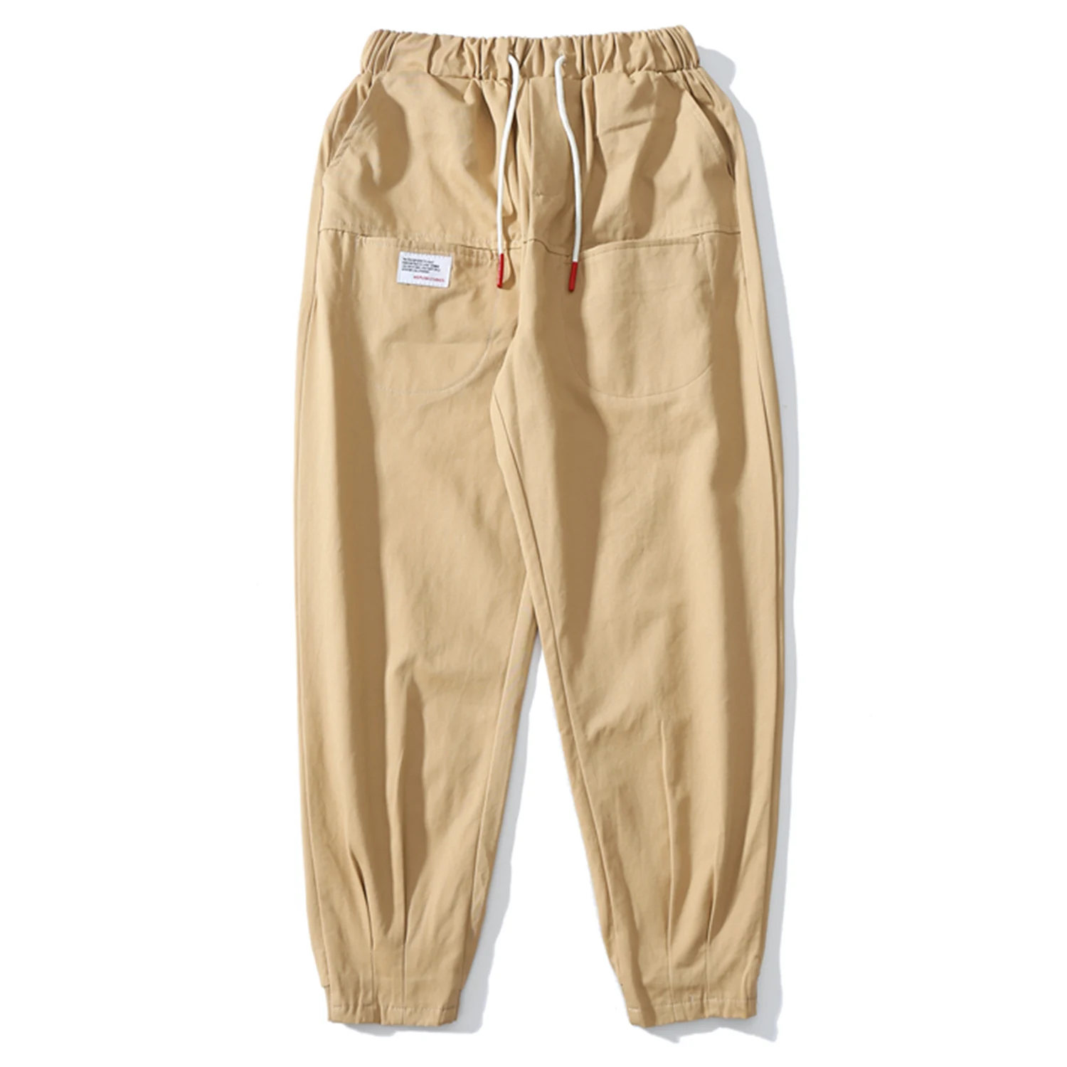 Aelfric Eden Vintage Solid Pockets Mens Harem Cargo Pants 2019 Fashion Harajuku Hip Hop Casual Male Joggers Trousers Streetwear | Мужская