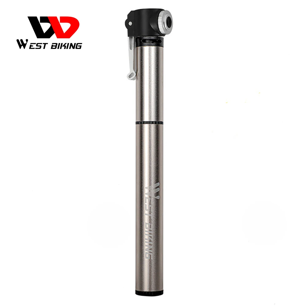 Велосипедный насос West Biking легкий надувной высокого давления 120PSI