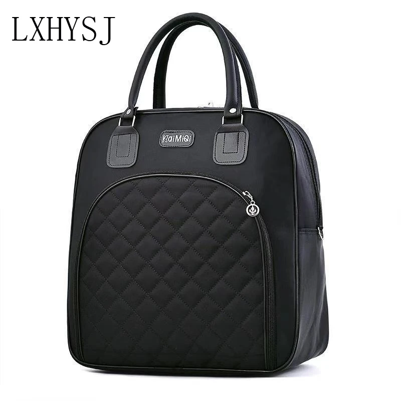 Вместительная женская дорожная сумка однотонная модная многофункциональная