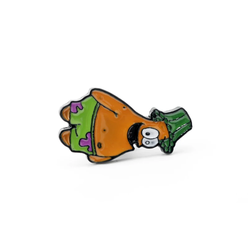 

SpongeBobs SquarePants Pins Cute Cartoon Patrick Star Brooch Shirt Bag Lapel Badge Enamel Pin for Gift