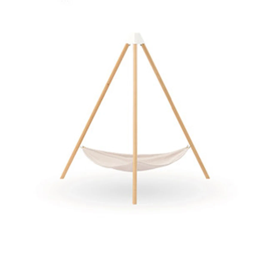 Простая подвесная кровать для домашних животных со штативом кровать-гамак кошек