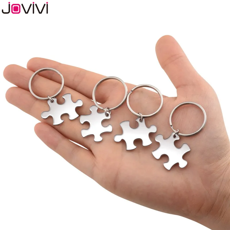 Брелки JOVIVI из нержавеющей стали для пар брелок ключей ювелирные изделия День