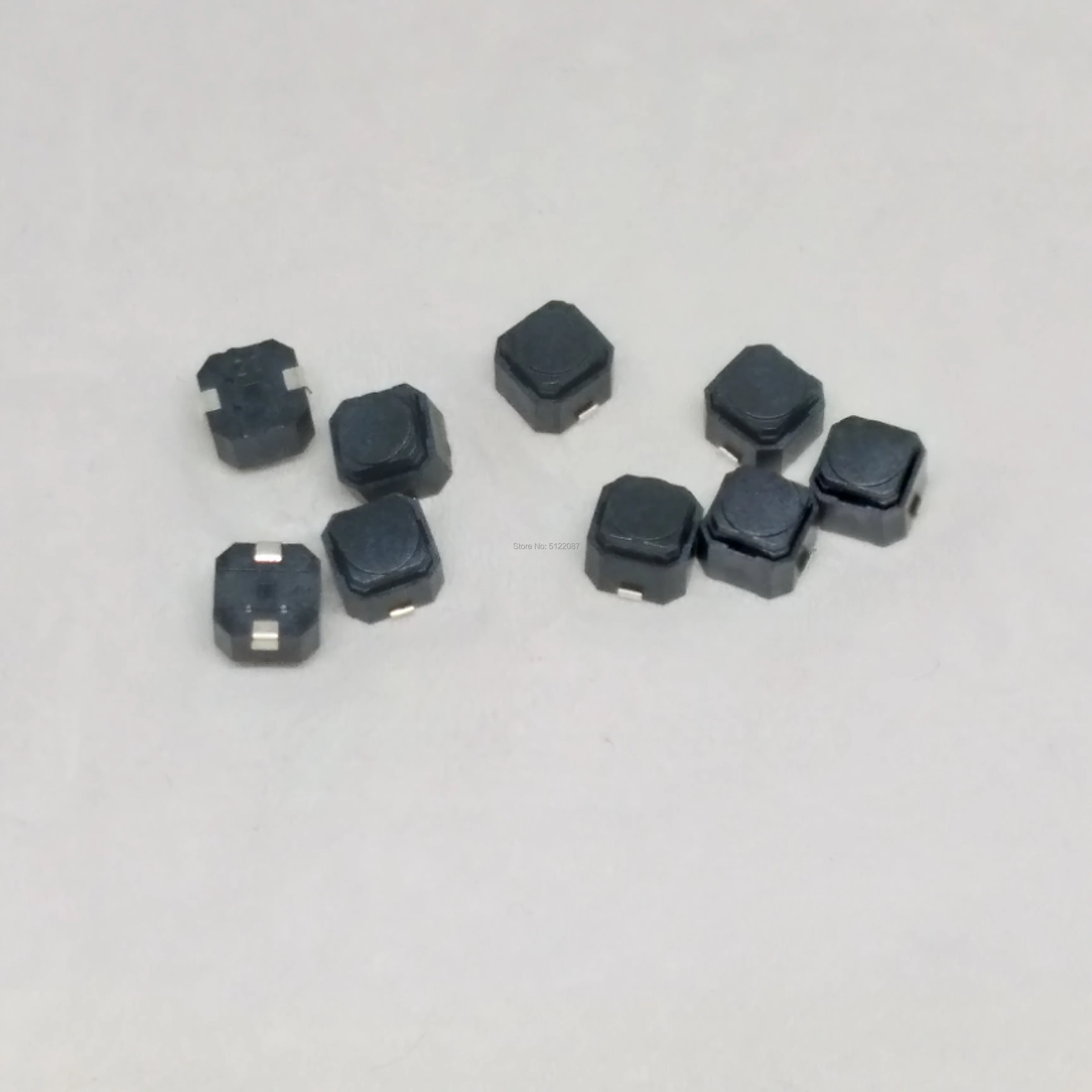 10 шт./лот без звука 6*6*5 SMD бесшумный кнопочный переключатель силиконовая