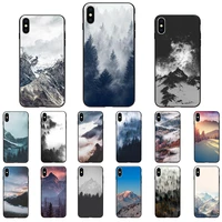 mountain peak forest snow phone case for iphone 12 11 pro max case for iphone 11 12 mini xs max x xr se2 8 7 6s plus case