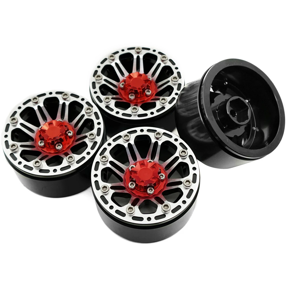 Металлический Beadlock YEAHRUN 1 9 " колеса для 1/10 осевого SCX10 Тамия CC01 D90 D110 RC автомобиля