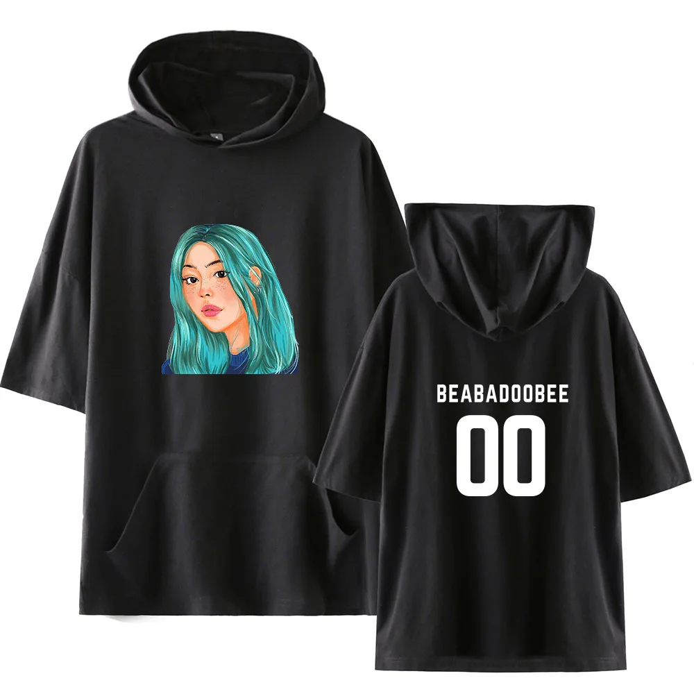 

New Style Beabadoobee-2D Print Fashion College Casual Men and Women Hooded Short-Sleeved