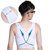 haleychan strong compression front hooks chest binder for tomboy trans lesbian crossdresser ftm corset tube top bra