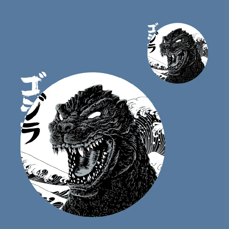 

Наклейки с изображением монстра, наклейки с изображением животных, переводная Одежда «сделай сам», футболки, термопереводные наклейки, дет...