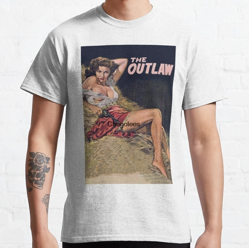 

Men Tshirt The Outlaw Movie Poster Women t shirt