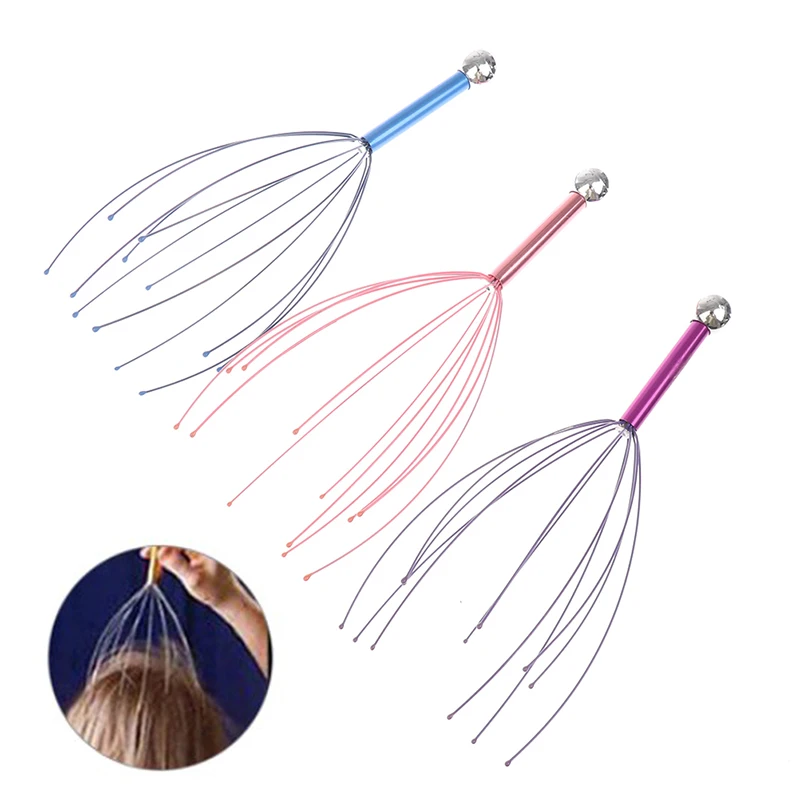 

Головка массажер головы волосах держится головы оборудование для ухода за шеей снятие стресса Массажер врача Сталь шариковый массажер