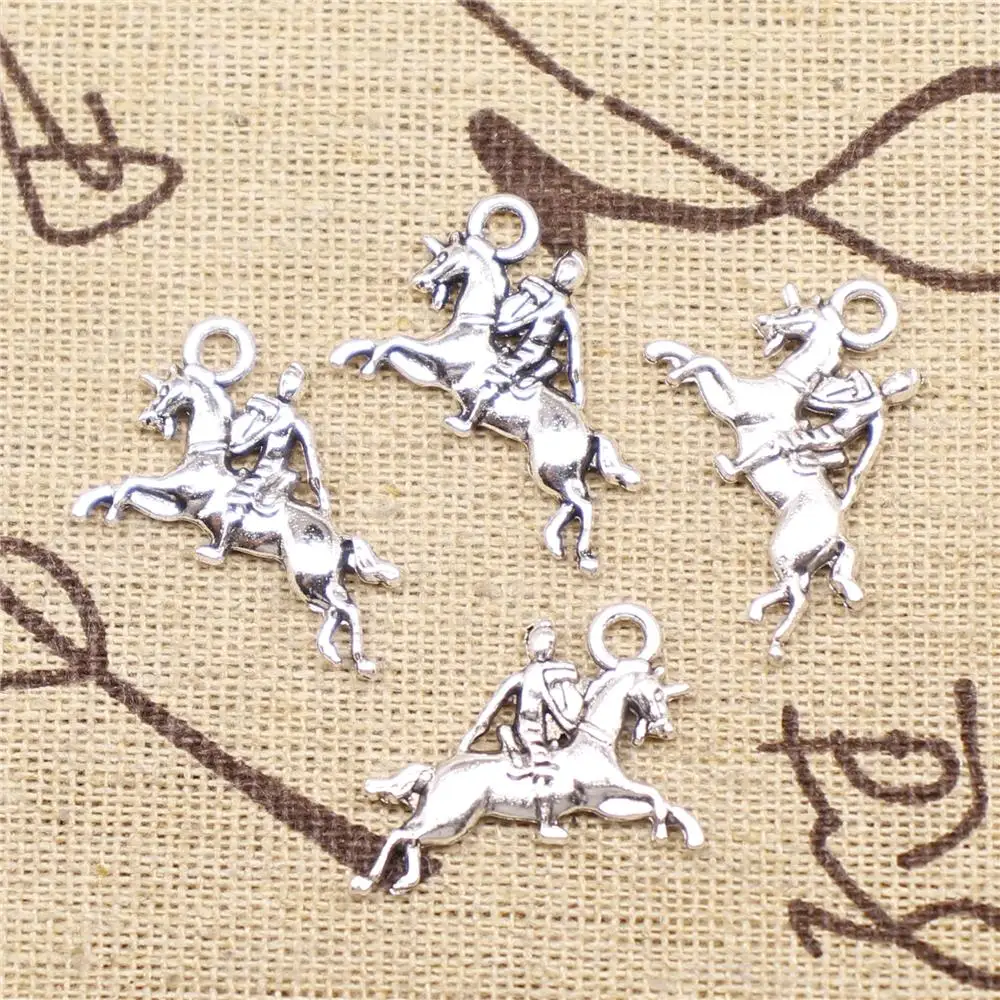 Фурнитура для изготовления ювелирных изделий 20 шт. 25x16 мм античный серебряный