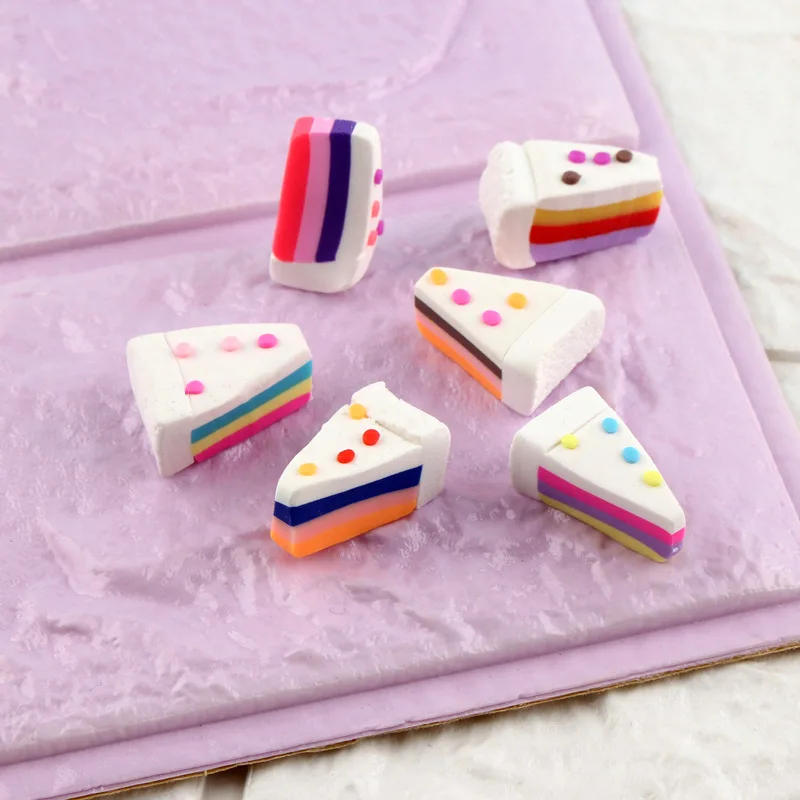 10 шт 12*21 мм красочные формы пищевого торта смолы кабошон орнамент аксессуары