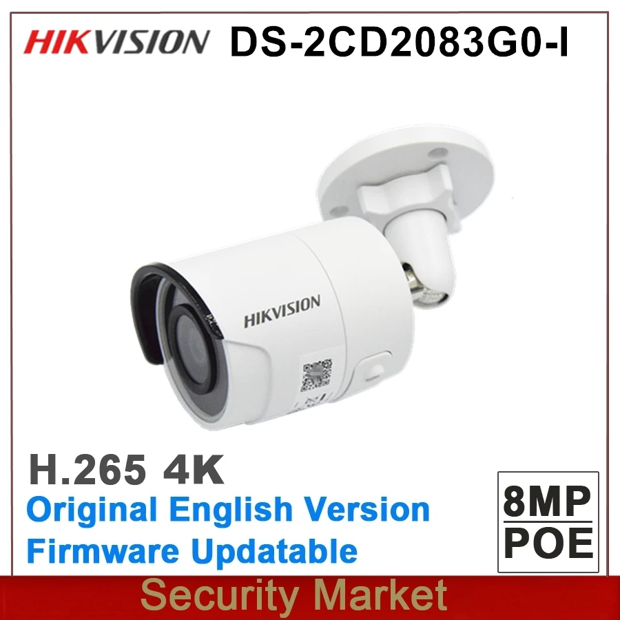 Оригинальный Hikvision DS 2CD2083G0 I заменить 2CD2085FWD 4K 8Mp наблюдения H265 POE ИК CCTV WDR (широкий