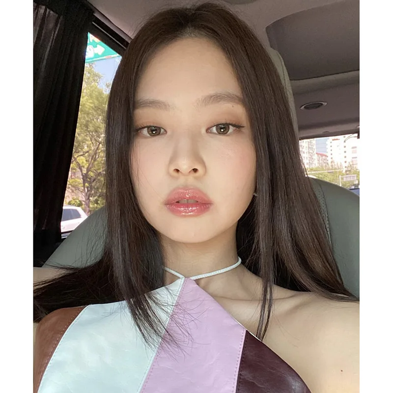 kpop Korean Celebrity Nightclub splice plaid Sleeveless sling vest Cropped Top women summer sexy hanging neck PU leather tops