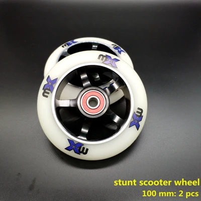 Колеса скутера 100*24 мм 2 шт./лот подшипники ABEC-9 110*24 мм - Цвет: stunt scooter wheel