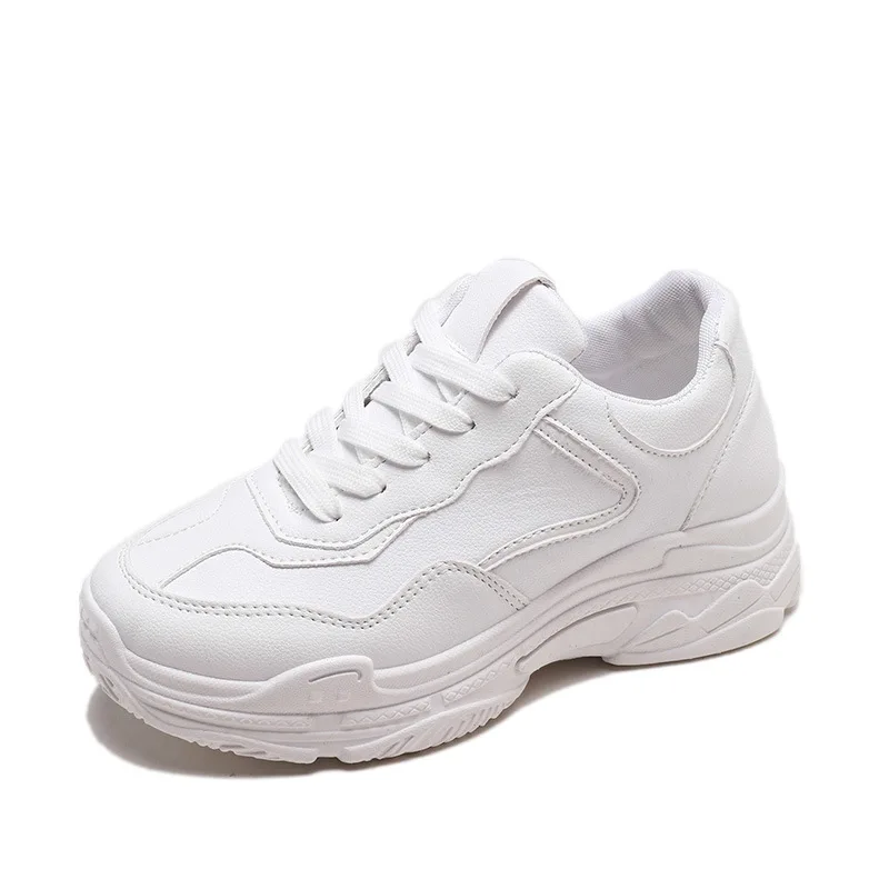 New 2018 Spring Fashion Women Casual Shoes Platform Sneakers Ladies White Trainers Chaussure Femme YYJ93 | Обувь