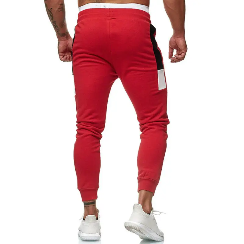 Men Long Casual Sport Pants Gym Slim Fit Trousers Running Joggers Sweatpants | Мужская одежда