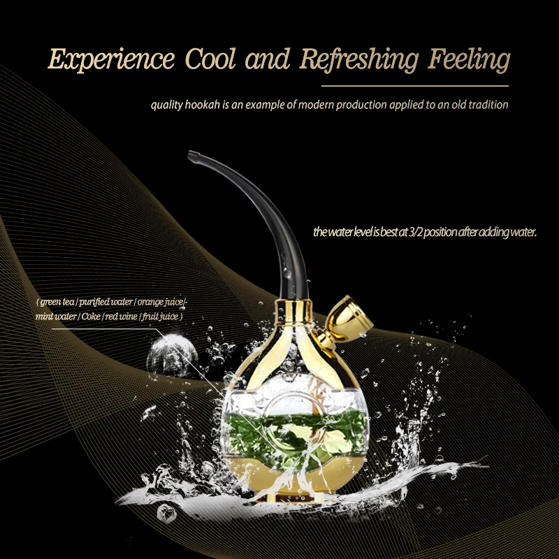 

Портативная латунная бутылка для воды, популярный мини-кальян табак для кальяна, курительные трубки, подарок, Креативные аксессуары для сиг...