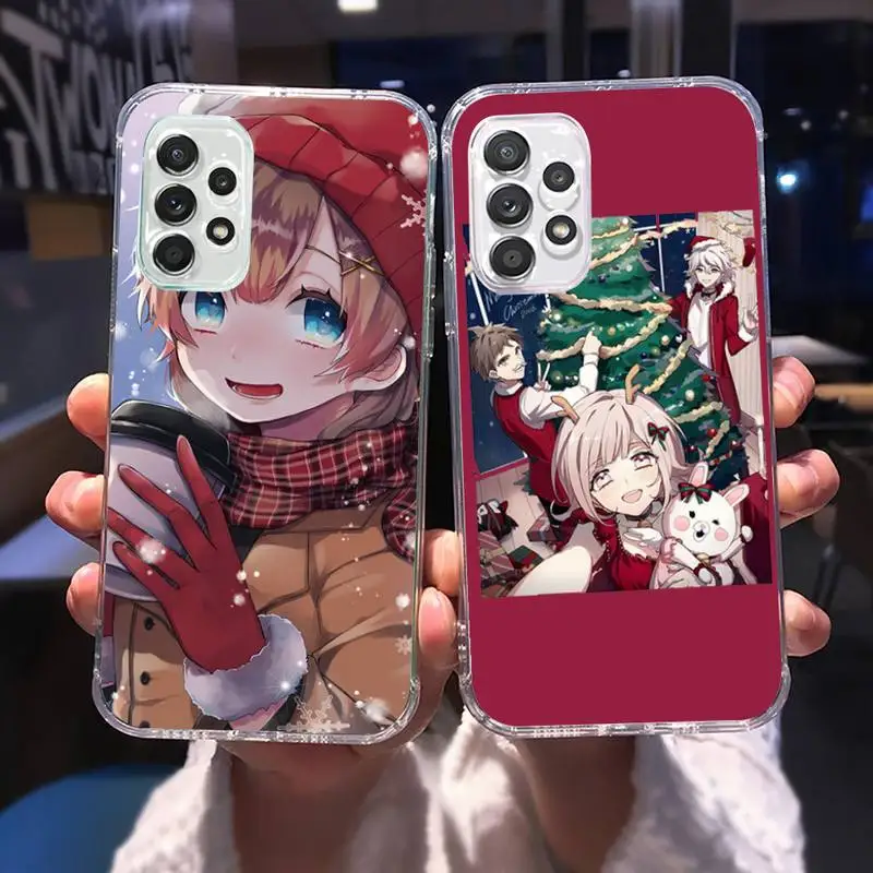 

Anime Merry Christmas Girl Phone Case for Samsung A 51 50 52 12 21s 31 40 70 71 note S 20 10 21 ultra plus fe clear coque shell