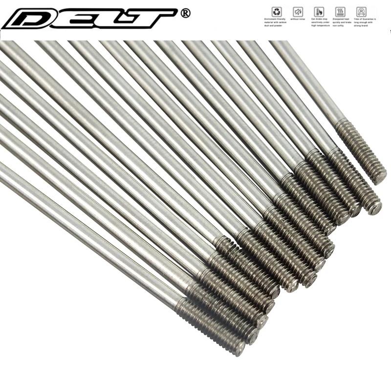 

36 Set Road MTB Bicycle Bike Spokes 14G x 236/246/248/250/255/258/261/263/265MM Nipples End Cap Tip Stainless Steel Accessories