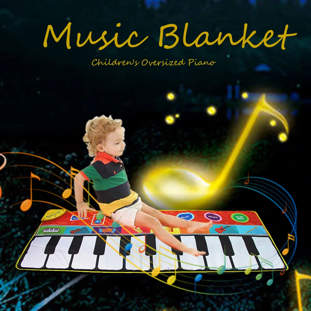 

Non Slip Musical Keyboard Gifts Multifunctional Foldable Easy Clean Dancing Singing Play Game Piano Mat Home Kids Toy Funny